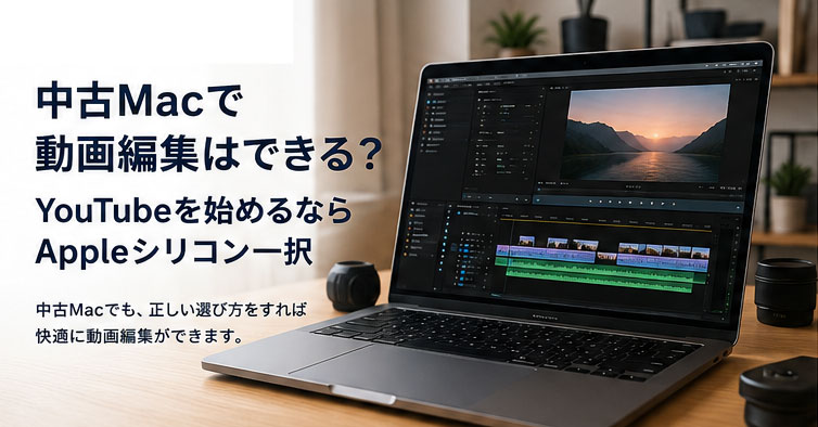 中古Macで動画編集はできる？YouTubeを始めるならAppleシリコン一択 