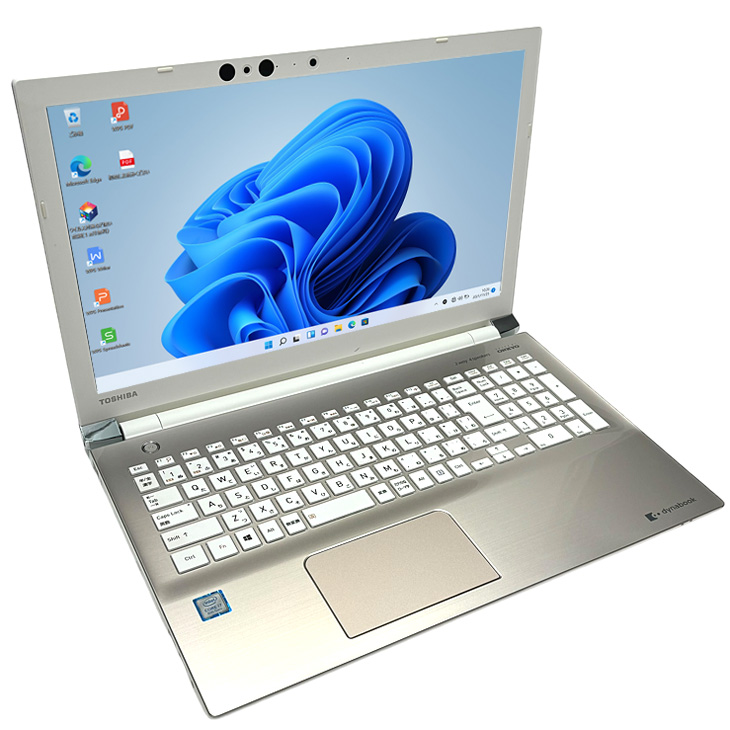 東芝 DynaBook T75/GG サテンゴールド 中古ノート Win11 or