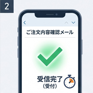 自動配信メールの確認