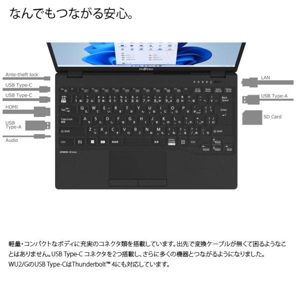 【中古】富士通 LIFEBOOK WGU28 WU2/G 中古 ノート Office Win11 第11世代[Core i5 1135G7 メモリ8GB SSD256GB カメラ 13.3]:良品sub_image7