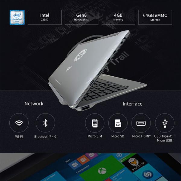 トライポッドワークス アイゼン Win10 10.1型 SIMフリー キードック付 2in1タブレット  GPS タッチパネル カメラ [Atom x5-Z8350 4GB eMMC64GB 無線 キードック BT]:新品sub_image8