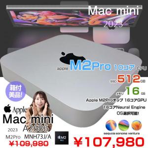 Apple Mac mini MNH73J/A A2686 M2 Pro 2023 小型デスク 選べるOS [Apple M2 Pro 10コア メモリ16GB SSD512GB 無線 BT シルバー 純箱 ]:美品