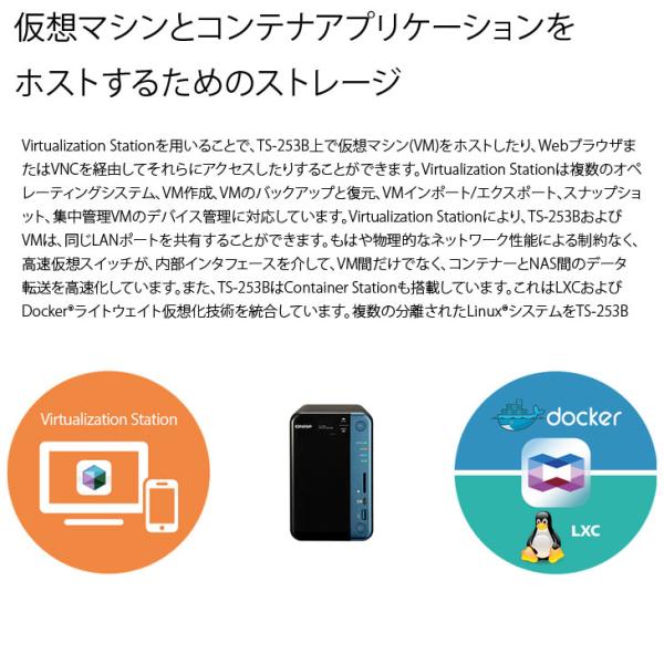【中古NAS】QNAP TS-253B QTS-Linux ComboクアッドコアNAS メモリ8GB　PCleポートUSB QuickAccess　4TB×2sub_image8
