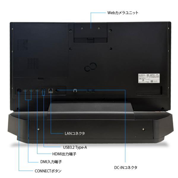 富士通 ESPRIMO WF2/EC FMVWE2F2F 中古 一体型 Office Win11home キーマウス セット[Core i7 10750 メモリ8GB SSD256GB HDD1TB マルチ 27型]:美品sub_image9