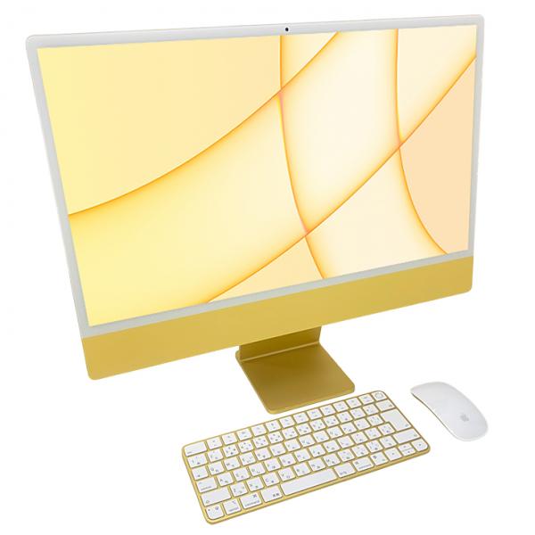 Apple iMac 24inch Z12T A2438 4.5K 2021 一体型 選べるOS Touch ID [Apple M1 8コア 16GB SSD1TB 無線 BT カメラ 24インチ Yellow テンキー 箱]:美品sub_image6