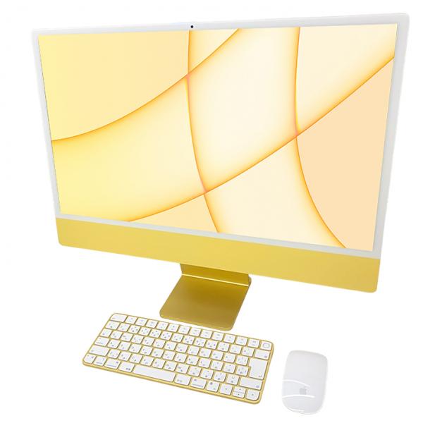 Apple iMac 24inch Z12T A2438 4.5K 2021 一体型 選べるOS Touch ID [Apple M1 8コア 16GB SSD1TB 無線 BT カメラ 24インチ Yellow テンキー 箱]:美品sub_image7