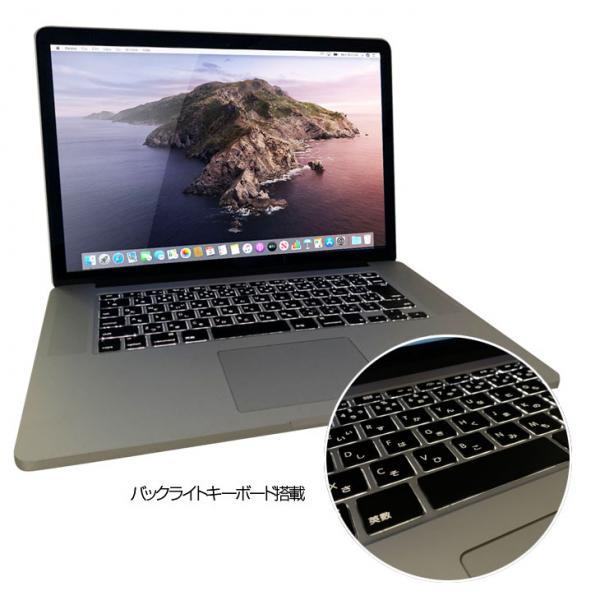【中古パソコン】Apple Macbook Pro MJLQ2J/A A1398　Mid2015 [core i7 4980HQ 2.8GHz 16G SSD 1TB 無線 BT 15.4インチ macOS BigSur 11.6] :良品sub_image6