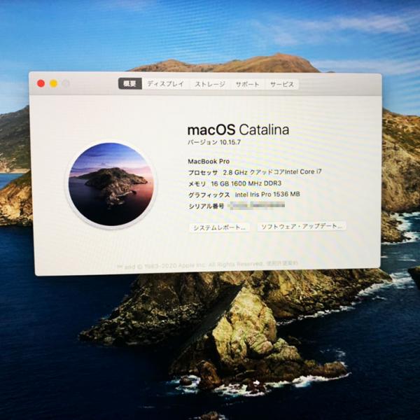 【中古パソコン】Apple Macbook Pro MJLQ2J/A A1398　Mid2015 [core i7 4980HQ 2.8GHz 16G SSD 1TB 無線 BT 15.4インチ macOS BigSur 11.6] :良品sub_image8