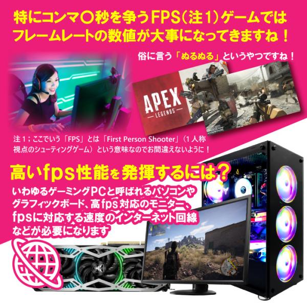 ゲーミングPC デスク COMBAT ZONE S7 RTX4070 第13世代 Corei5 13400F Windows10 or Windows11 NVMe M.2 SSD500GB メモリ16GB ゲーミング eスポーツ PASOUL 煌sub_image14