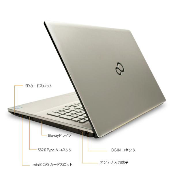 FJITSU 富士通 LIFEBOOK WN1/D2 FMVWD2N17D 中古 Office Win11 地デジ テンキー  [core i7 9750H 32GB SSD256+HDD1TB 無線 17.3型] :良品sub_image9