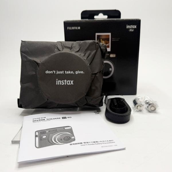 【未使用品】FUJIFILM チェキ instax SQUARE SQ40 スクエアフォーマット 明るさオート セルフィーモード ブラックsub_image12