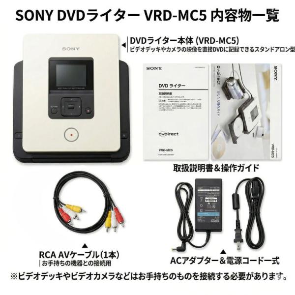 【レンタル】1泊2日～VHSビデオをDVDにダビング DVDライター VRD-MC5 パソコン不要 VHS miniDV Hi8sub_image6
