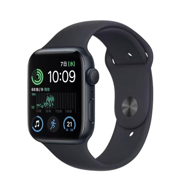 【中古】Apple Watch SE 第2世代(GPSモデル)44mm MNK03J/A　A2723 [ミッドナイトアルミニウムケースとミッドナイトスポーツバンド] :良品sub_image5