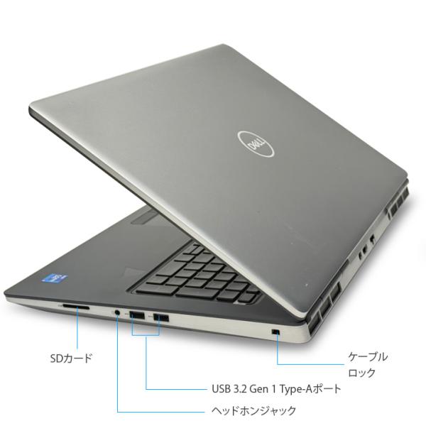 【AIにも対応】DELL PRECISION 7760 中古 ノート Office Win11 Quadro RTX　A3000搭載 [Corei7 11850H 32GB SSD1TB　17.3型]:アウトレットsub_image8