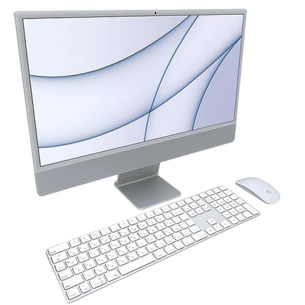 Apple iMac 24inch MGPD3J/A A2438 4.5K 2021 一体型 選べるOS [Apple M1 8コア メモリ16GB SSD1TB 無線 BT カメラ 24インチ Silver ]:美品sub_image6