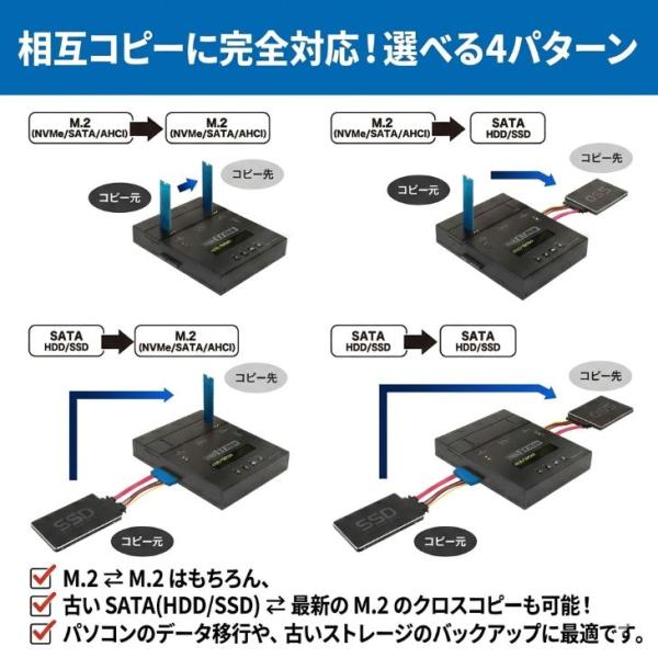 【レンタル】1泊2日〜CENTURY これdo台 M.2 NVMe V2 (KD25/35M2NV2)M.2 SSD(NVMe/SATA/AHCI)SATA HDD/SSD対応データコピー&イレースマシンsub_image2