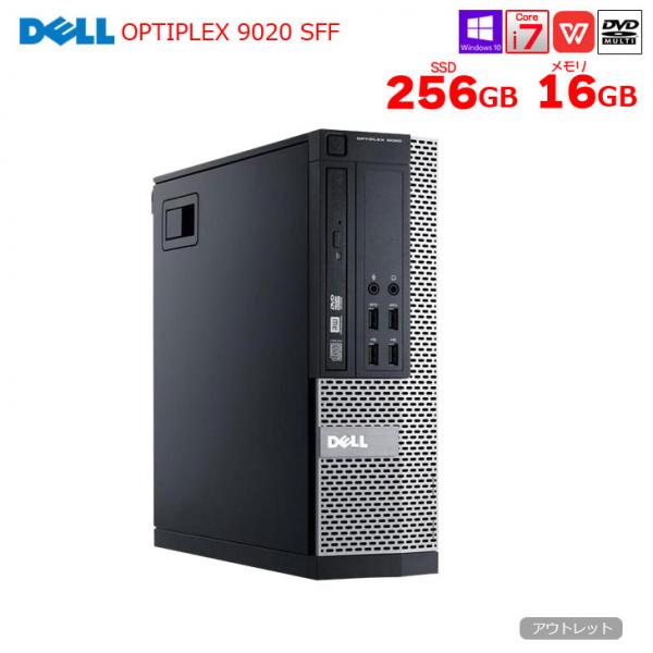 【中古パソコン 1点限り】DELL  9020 SFF コスパ最高デスク在庫一掃!Office Win10 第4世代 [corei7 4770 3.4GHz メモリ16G SSD256GB マルチ ]:アウトレットsub_image1