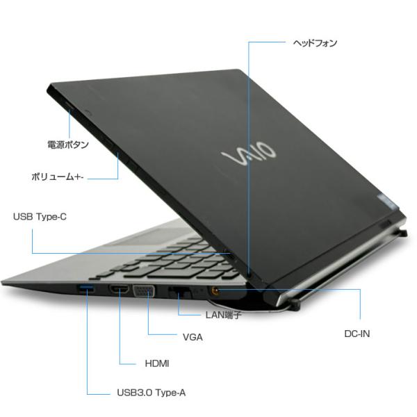 【便利なドックキーボード付き2in1タブレット】SONY VAIO Pro PA VJPA11C13N 中古 タブレット Office  Win11 2in1 ドックキー 第8世代[Core i5 8200Y 8GB SSD256GB 無線 カメラ]:良品sub_image9