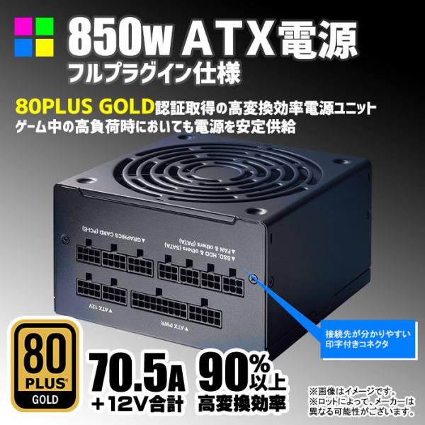 ゲーミングPC 白色海景房 HJF-ATX(WH)水冷 GeForce RTX4080 第13世代 Corei5 13400F  Win11Home　 NVMe M.2 SSD500GB メモリ16GB eスポーツ PASOUL 極 1年保証sub_image13
