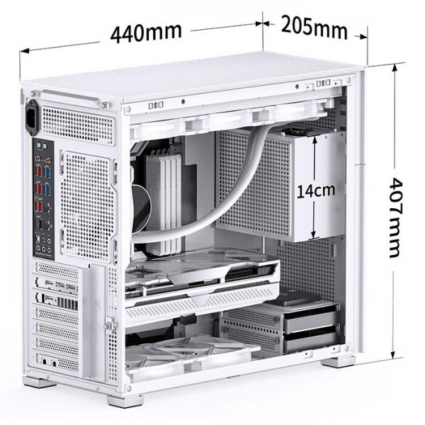ゲーミングPC JONSBO D41 ホワイト メッシュ 水冷 GeForce RTX4080 Corei5 13400F Win10/11選択可 SSD500GB メモリ16GB eスポーツ PASOUL 極 1年保証:新品sub_image17