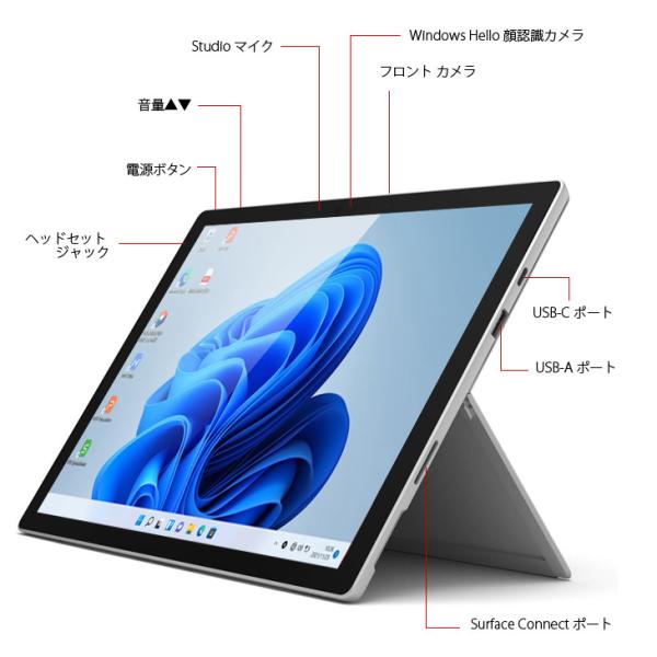Microsoft Surface Pro6  [Core i5 8350U メモリ8GB SSD128GB 無線 カメラ 12.3型 ] : 良品 ● 中古タブレット Office付き Windows11 サーフェス 7in1ハブ+Surface純正キー+ペン+マウスsub_image7