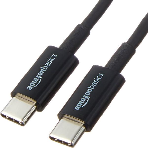 【送料無料】Amazonベーシック USB-C - USB-C 2.0 高速充電ケーブル 480Mbp  Apple iPhone iPad Samsung Galaxy タブレット ノートパソコン用 20.m ブラックsub_image2