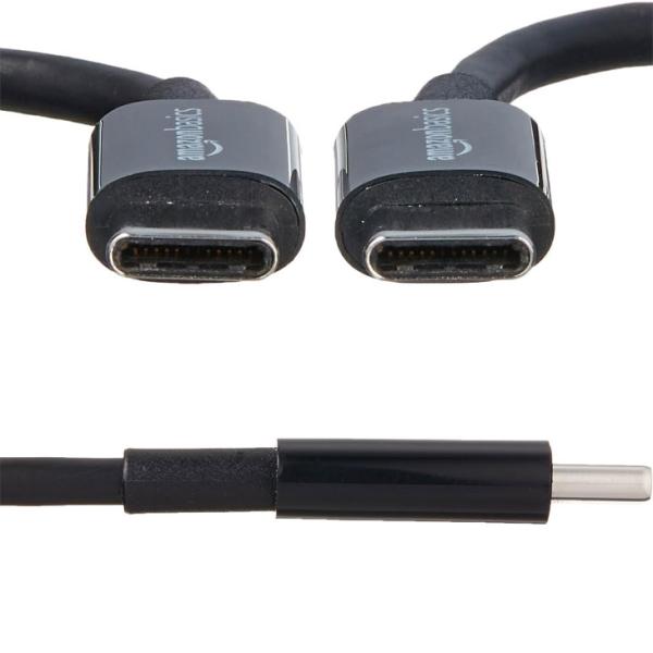 【送料無料】Amazonベーシック USB-C - USB-C 2.0 高速充電ケーブル 480Mbp  Apple iPhone iPad Samsung Galaxy タブレット ノートパソコン用 20.m ブラックsub_image3