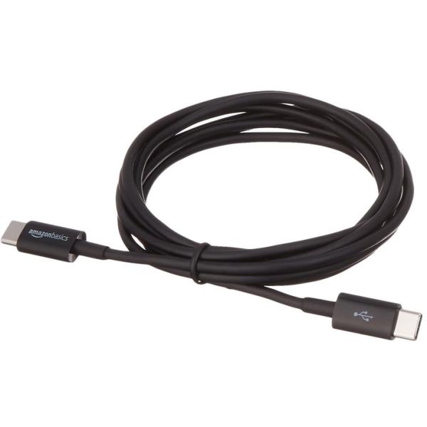 【送料無料】Amazonベーシック USB-C - USB-C 2.0 高速充電ケーブル 480Mbp  Apple iPhone iPad Samsung Galaxy タブレット ノートパソコン用 20.m ブラックsub_image5