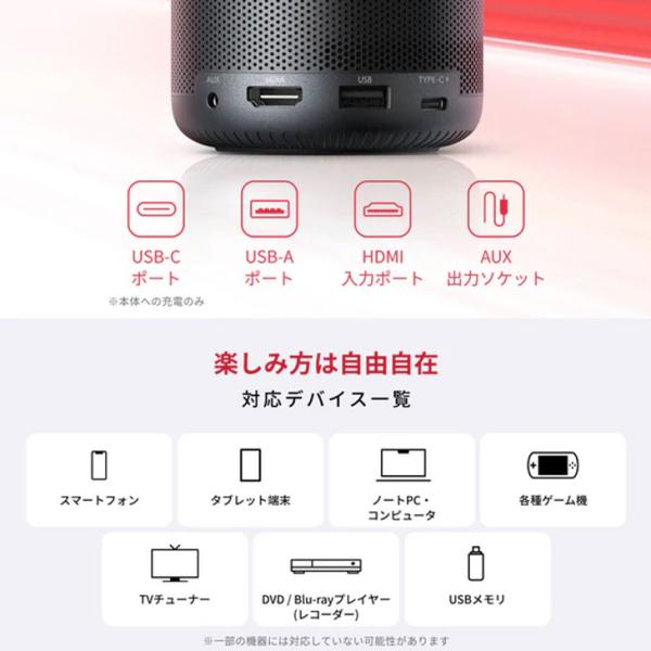 【レンタル】 Anker モバイルプロジェクター Nebula Capsule 3 単体でNETFLIXも大画面 バッテリー搭載でアウトドアOK 映画や動画に最適 200ANSIルーメン 解像度 1920 x 1080画素 HDMI接続 最大120インチsub_image9