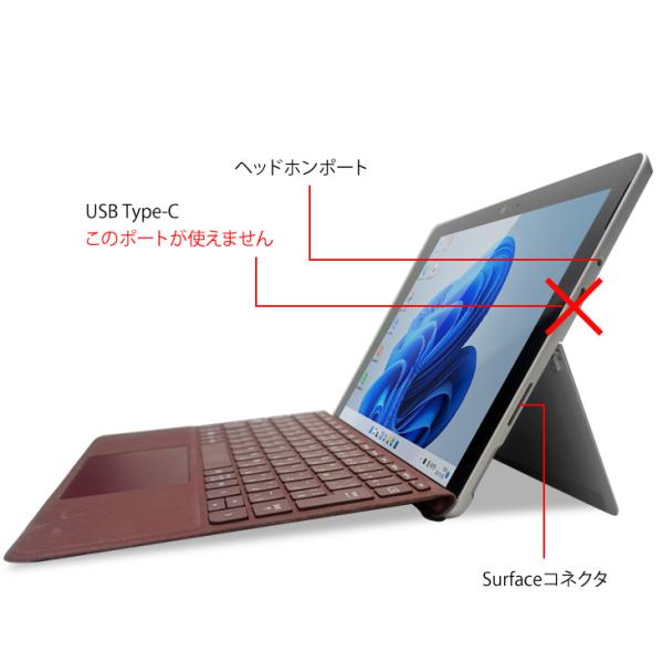 Microsoft Surface GO 中古 2in1 タブレット 選べるカラー　USBが使用不可のため訳ありだけど Surfaceドック付属でクリア! [Pentium Gold 4415Y 8GB SSD128GB 無線 カメラ 10型]:訳あり(USB×)sub_image6