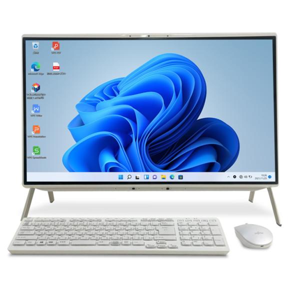 【純箱入良品】富士通 ESPRIMO WF1/F3 FMVWF3F17D 中古 一体型 デスクトップ　パソコン セット 地デジ Office Win11home 純正キーマウス[Core i7 11650G7メモリ16GB SSD512GB HDD1TB マルチ 無線　Bluetooth 23.8型 ホワイト」:良品sub_image7
