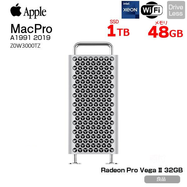 【中古パソコン】Apple Mac Pro Z0W3000TZ A1991 2019  Radeon Pro Vega  32GB搭載 [Xeon W-3235 12コア メモリ48GB SSD1TB 選べるOS 無線 BT ] :良品sub_image1