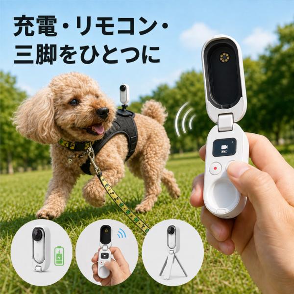 【付属品揃った良品】Insta360 GO 2 小型アクションカメラ FlowState手ブレ補正 4m防水 ハンズフリー・自撮り対応 リモコン・三脚機能搭載充電ケース  中古sub_image7