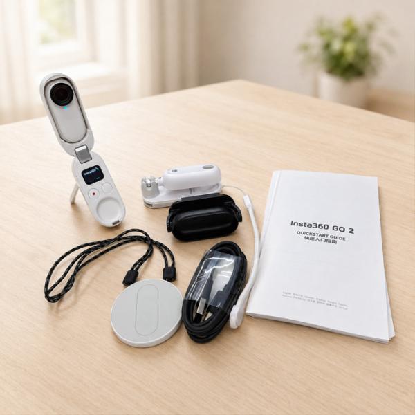 【付属品揃った良品】Insta360 GO 2 小型アクションカメラ FlowState手ブレ補正 4m防水 ハンズフリー・自撮り対応 リモコン・三脚機能搭載充電ケース  中古sub_image8