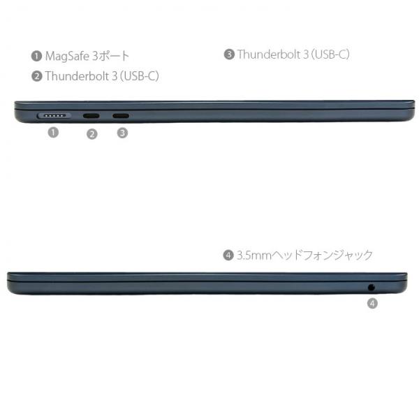 Apple MacBook Air 13.6inch MLY43J/AA2681 2022 TouchID [Apple M2 8コア 8G SSD512GB 無線 BT カメラ 13.6 Midnight 純箱] :美品sub_image13