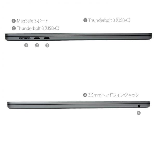 Apple MacBook Air 15.3inch MQKP3J/A A2941 2023 TouchID [Apple M2 8コア メモリ8G SSD256GB 無線 BT カメラ 15.3 Space Gray 純箱] :美品sub_image3