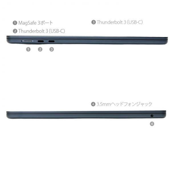 Apple MacBook Air 15.3inch MQKX3J/A A2941 2023 選べるOS TouchID [Apple M2 8コア メモリ16GB SSD512GB 無線 BT カメラ 15.3 Midnight] :アウトレットsub_image3