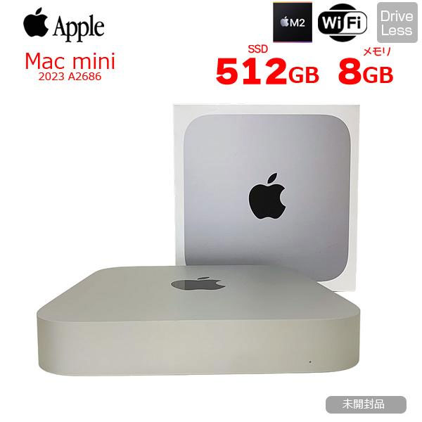 【中古パソコン 未開封品】Apple Mac mini MMFK3J/A A2686 M2 2023 小型デスク macOS  [Apple M2 8コア 8GB SSD512GB 無線 BT シルバー ]:未開封sub_image1