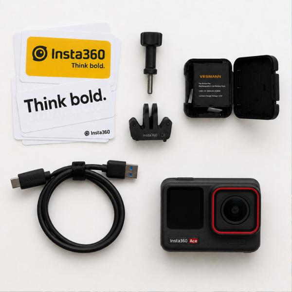 【中古良品】Insta360 Ace CINSBAXA　アクションカメラ 6K30fps 4K120fps 4800万画素 FlowState手ブレ補正 2.4型フリップ式タッチスクリーン 水深10m防水 Active HDR PureVideo ジェスチャー操作sub_image8