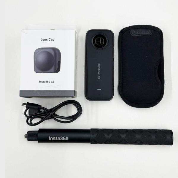 【新品レンズに交換済み】Insta360 X3 CINSAAQ/B アクションカメラ 360度カメラ 水深10m防水機能 5.7K 7200万画素 タッチパネル Wi-Fisub_image13