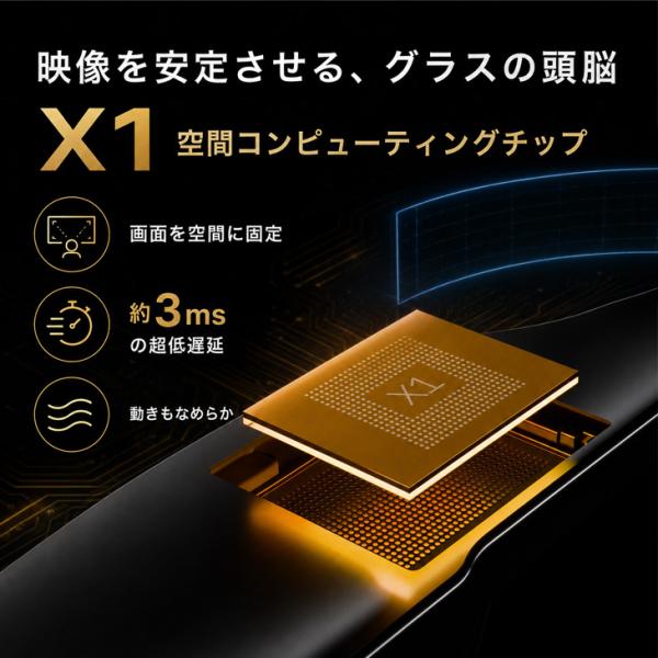 【使用感少の良品】XREAL One Pro X1112-L　Lサイズ ARグラス サングラス型モニター X1チップ 1080P 120Hz Sound by Bosesub_image7