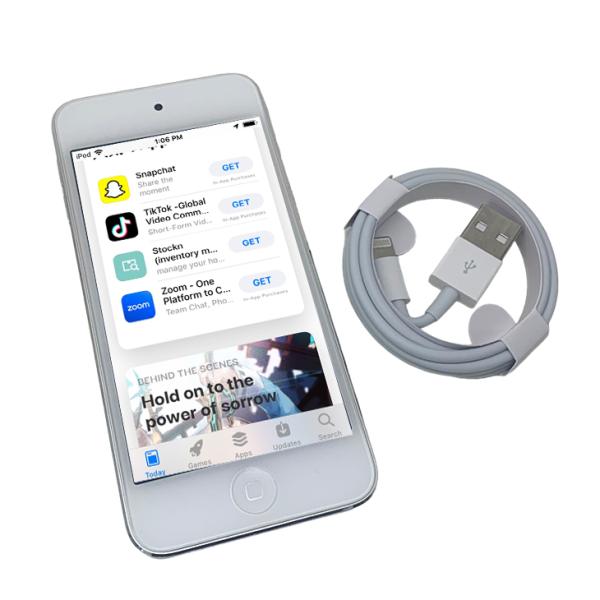 【新品バッテリに交換済】Apple iPod touch6 第6世代 MKWR2J/A [128GB 4インチRetinaディスプレイ Wi-Fi カメラ iOS12.5.7 シルバー] :良品sub_image9
