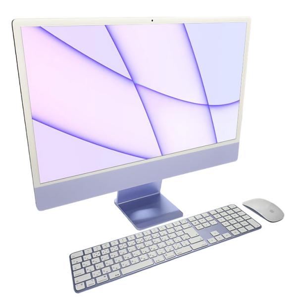 【中古パソコン】Apple iMac 24inch Z130 A2438 4.5K 2021 一体型 選べるOS Touch ID [Apple M1 8コア メモリ16GB SSD256GB 無線 BT カメラ 24インチ Purple 純箱 ]:美品sub_image7