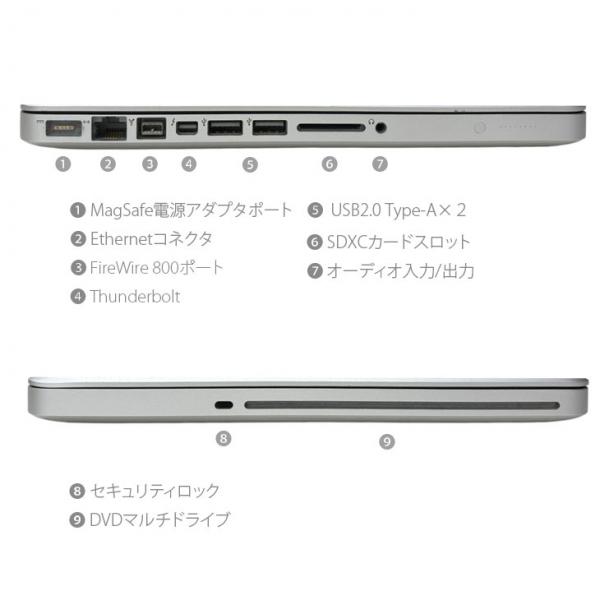 Apple MacBook Pro 13.3inch MD102J/A A1278 Mid 2012 [core i7 3520M 8G SSD256GB マルチ 無線 BT カメラ 13.3インチ Catalina 10.15.7]:アウトレットsub_image13