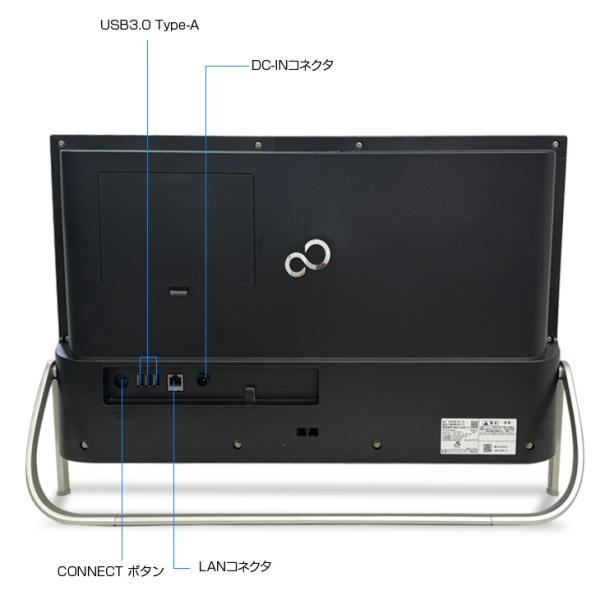 【中古デスクトップパソコン】富士通 ESPRIMO WF1/D3 FMVWD3F17 一体型 Office Win11home 新品キーマウス セット[Core i7 9750H メモリ16GB SSD512GB+HDD1TB カメラマルチ23.8型　BT]:良品sub_image9
