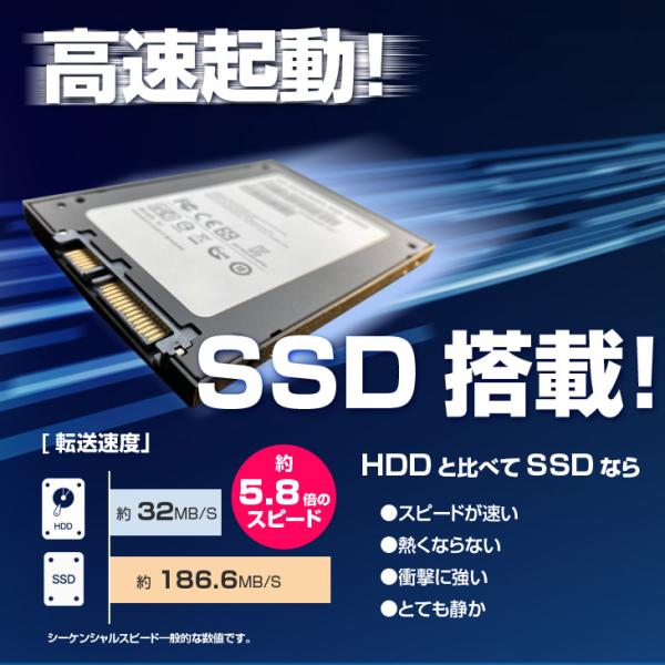 【Microsoft Office2013搭載セット】中古 おまかせノートパソコン Windows11 ワード エクセル パワーポイント 第8世代Core i5 メモリ8GB SSD256GB テンキー カメラ 15.6インチ マウス マウスパッドsub_image7
