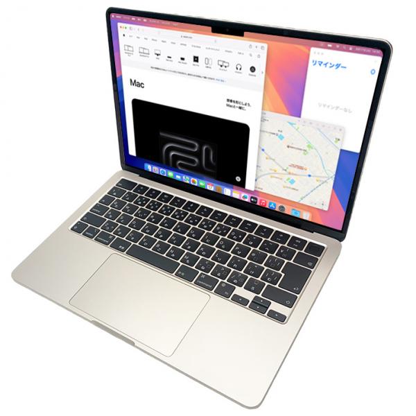  【今だけTYPE-Cハブプレゼント】Apple MacBook Air 13.6inch MLY13J/A A2681 2022 選べるOS TouchID [Apple M2 8コア メモリ8GB SSD256GB 無線 BT カメラ 13.6 Starlight] :美品sub_image7