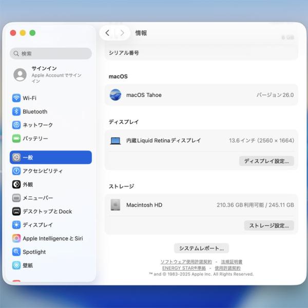 【中古パソコン】Apple MacBook Air 13.6inch MLY33J/A A2681 2022 選べるOS TouchID [Apple M2 8コア 8G SSD256GB 無線 BT カメラ 13.6 Midnight ] :アウトレットsub_image9