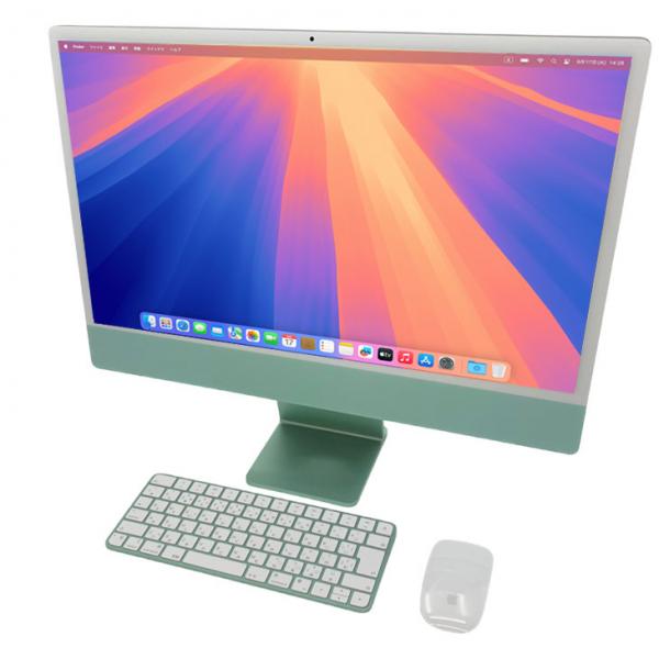【今だけUSB-Cハブプレゼント】【中古】Apple iMac 24inch MGPJ3J/A A2438 4.5K 2021 一体型 選べるOS [Apple M1 8コア 8GB SSD512GB 無線 BT カメラ 24インチ  Green ]:美品sub_image7