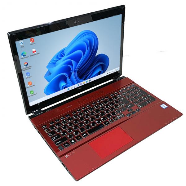 【中古パソコン】NEC LAVIE NS750 中古 ノート Office 選べる Win11 or Win10  第7世代　タッチパネル [Core i7 7500U 8GB 512GB BD 無線 テンキー カメラ 15.6型 レッド] :良品sub_image2